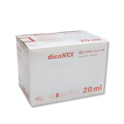 Seringues ZARYS dicoNEX luer lock - 20ml - 50pc