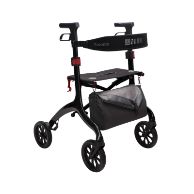 Rollator Toronto Carbon noir - 4 roues