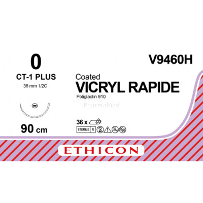 VICRYL RAPID 0 Coated V9460H CT-1 Plus 90cm - 36draden