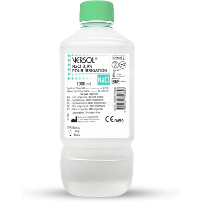 VERSOL Sérum physiologique NaCl 0.9% stérile - Flacon 1L