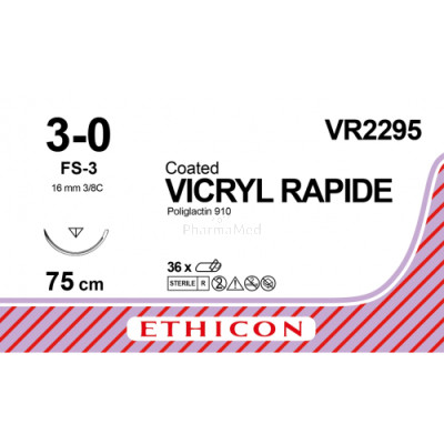 VICRYL RAPID 3/0 VR2295 FS-3 75cm - 36fils
