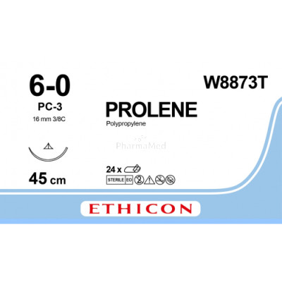 PROLENE 6/0 W8873T PC-3 45cm - 24fils