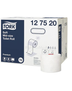 Papier toilette TORK COMPACT SOFT 2pli 90m - 27 rouleaux