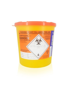 Collecteur aiguilles rond 2,5L DANIELS - 1pc