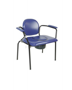 Chaise percée ergo XL vinyl bleu  <160kg