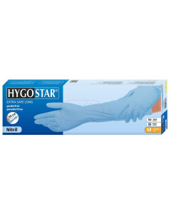 Gants en nitrile "Extra Safe Superlong 40cm " | sans poudre(50pc)