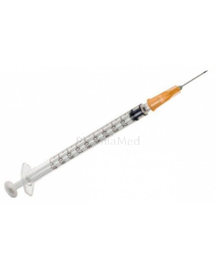 Seringues BD Plastipak 1ml + aiguille 25G5/8 (0.5 x16mm) - 120pc