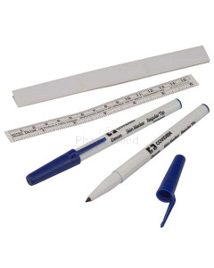 DEVON marqueur chirurgical 151-R  fin+ règle avec capuchon