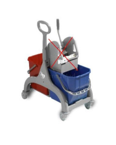 Chariot de nett. TECHLINE sans presse 2x15L - 1pc