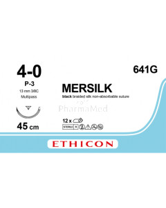 MERSILK 4/0 641G P-3 45cm - 12fils
