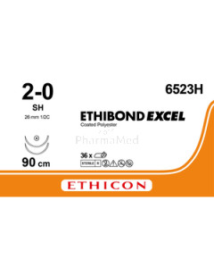 ETHIBOND EXCEL 2/0 6523H 2xSH 90cm - 36fils