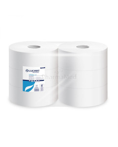 Papier toilettejumbo 2 plis 100% cellulose 1458 coupons 350m