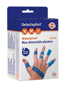 DETECTAPLAST assortiment de pansements bleu waterproof - 40pc