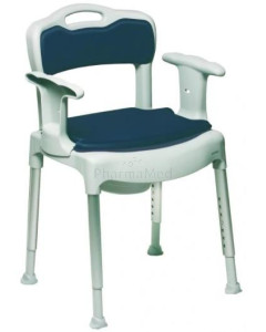 Chaise  percée ETAC SWIFT régl. + accoudoirs