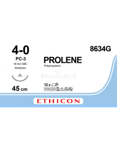 PROLENE 4/0 8634G PC-3 45cm - 12fils