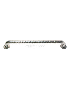 Barre murale striée en inox - 40cm
