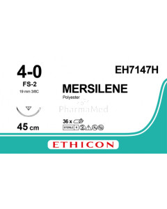 MERSILENE 4/0 EH7147H FS-2 45cm Gris - 36fils