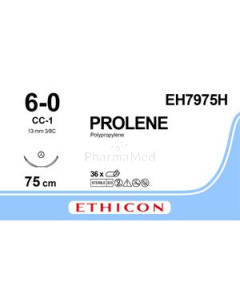ETHICON PROLENE 6/0 bl 13mm EH7975H 75cm - 36fils