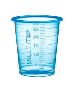 Godets hauts & étroits 30ml - bleu - 60x80pc