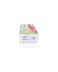 Aiguilles à ailettes FARMAC - 21g vert - 50pc
