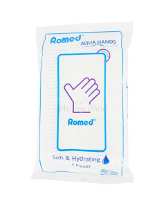 Gant de toilette Jetable Humide ROMED - 8pc