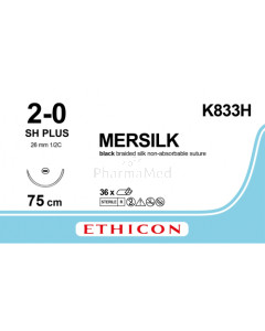 MERSILK 2/0 K833H SH Plus 75cm - 36fils