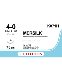 MERSILK 4/0 K871H RB-1 Plus 75cm - 36fils