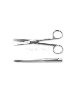 Ciseaux de chirurgie 14cm droit P/M - 1pc