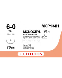 MONOCRYL 6/0 Plus MCP134H TF-1 70cm - 36draden