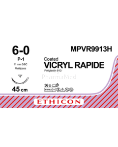 Vicryl rapide 6/0 MPVR9913H P-1 11mm 45cm - 36fils