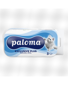 PALOMA Papier toilette Exclusive Plus 3 plis blanc - 48 rouleaux