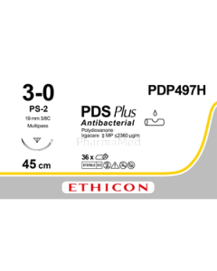 PDS PLUS+ USP3/0 PDP497H PS-2 19mm 45cm - 36 fils