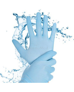 Gants nitriles pour mains mouillées Rapid-On bleu - 100pcs - Médium