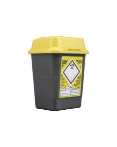 Collecteur d'aiguilles 5L SharpSafe couvercle avec clapet - 1pc
