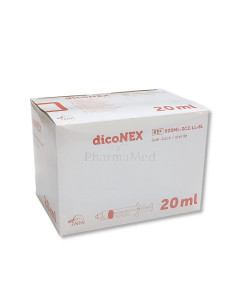 Seringues ZARYS dicoNEX luer lock - 20ml - 50pc