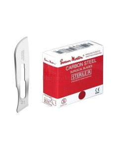 Lames bistouri Stérile S&M - N°21 - 100pc