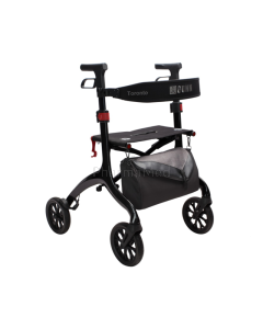 Rollator Toronto Carbon noir - 4 roues