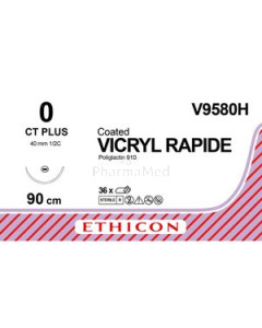 VICRYL RAPID 0 V9580H CT 90cm - 36fils