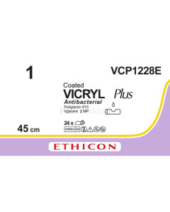 VICRYL PLUS 1 VCP1228E 45cm - 24fils