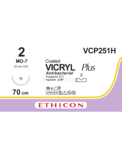 VICRYL PLUS 2 VCP251H MO-7 70cm - 36fils