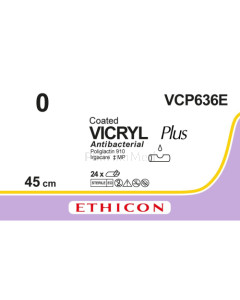 VICRYL PLUS 0 VCP636E 45cm - 24fils