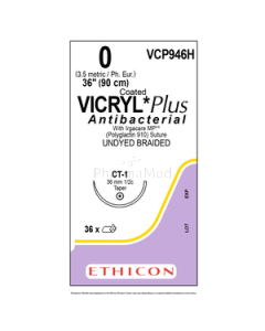 VICRYL PLUS 0 VCP946H CT-1 36mm 90cm - 36 fils