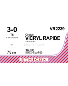 VICRYL RAPID 3/0 VR2239 TS 75cm - 36fils