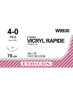VICRYL RAPID 4/0 W9930 FS-2 75cm - 12fils