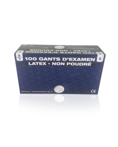 Gants latex Non stériles et non poudrés - Small - 100pc