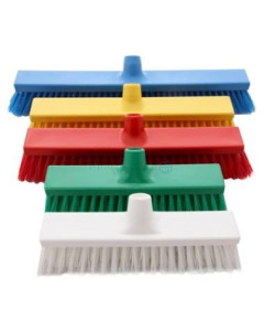 HEVA Balai hygiène dur - Blanc - 40cm