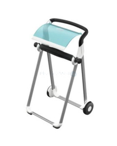 Distributeur bobines Tork sur pied blanc/turquoise