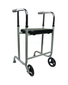 Cadre de marche/rollator STRONG - 2 roues et 2 pieds