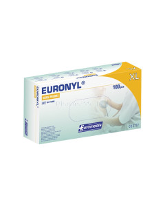 Gants vinyl EURONYL sans poudre XL - 100 pc