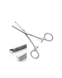 Pince KOCHER 14cm droite avec griffes - 1pc
